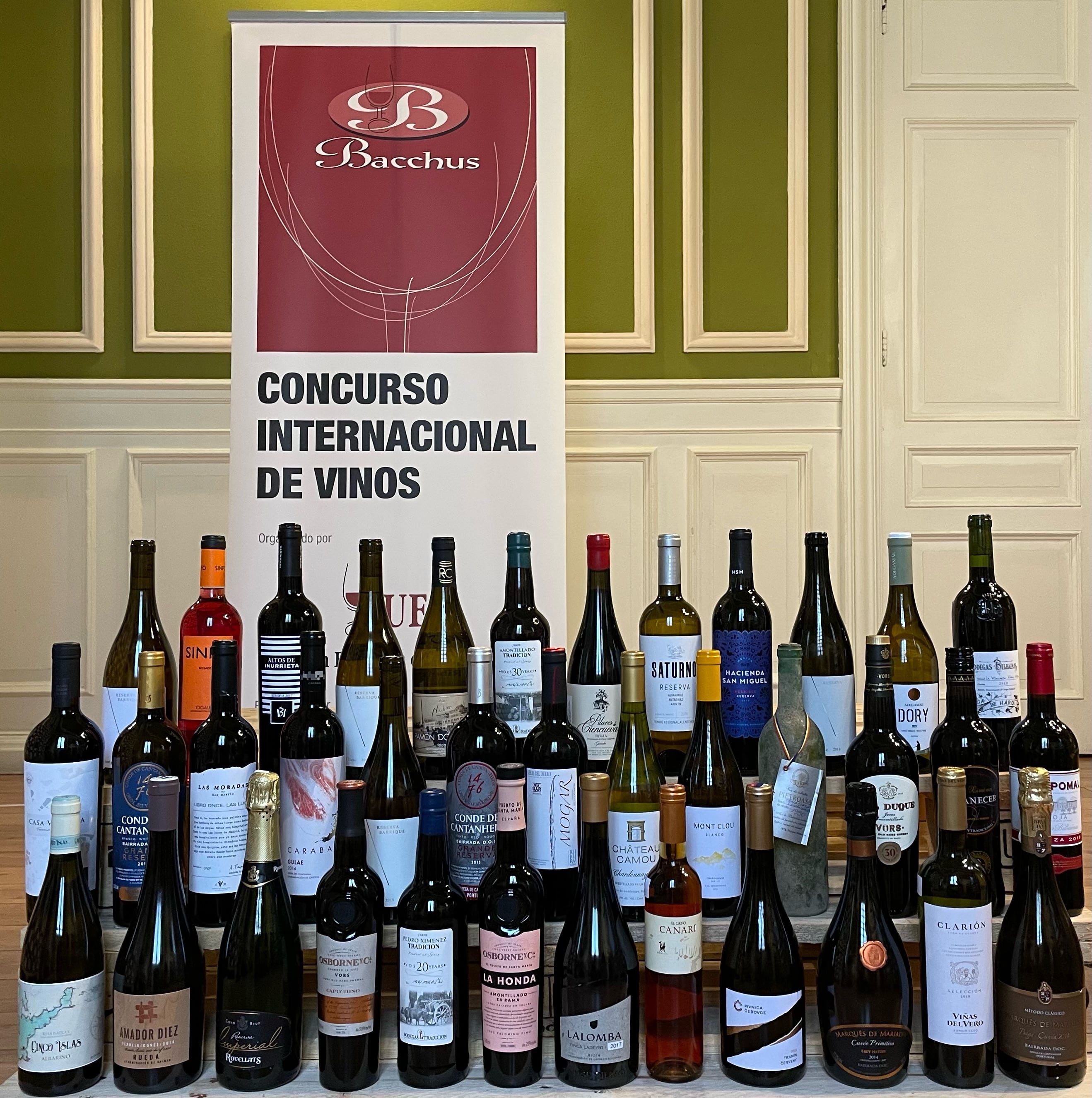 Vinos que participaron en el concurso Bacchus de Oro