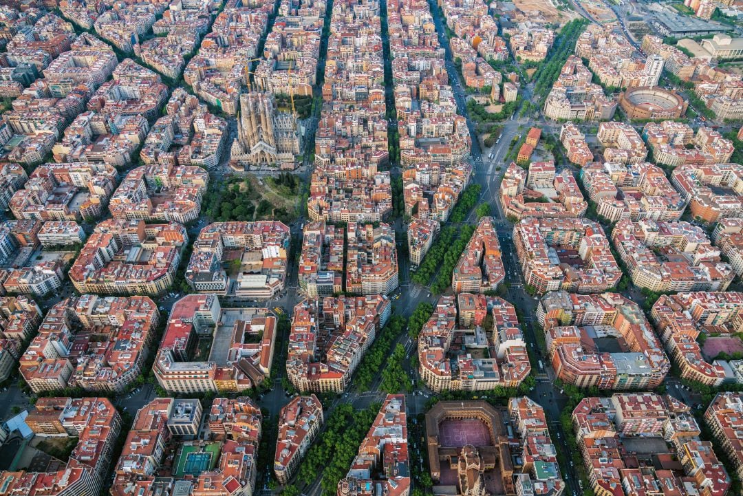 Barcelona a vista de pájaro