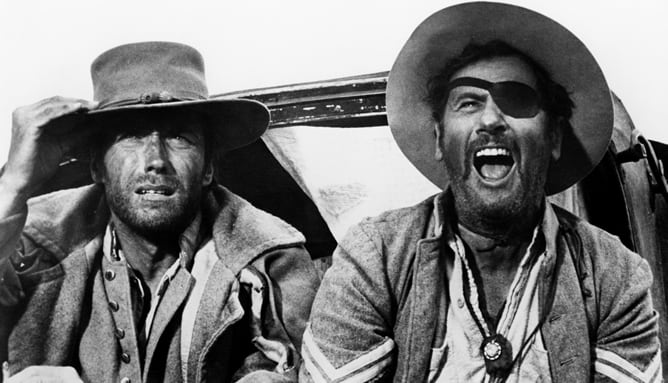 Clint Eastwood (a la izquierda) era 'Blondie' y Eli Wallach (a la derecha) era Tuco en El bueno, el feo y el malo