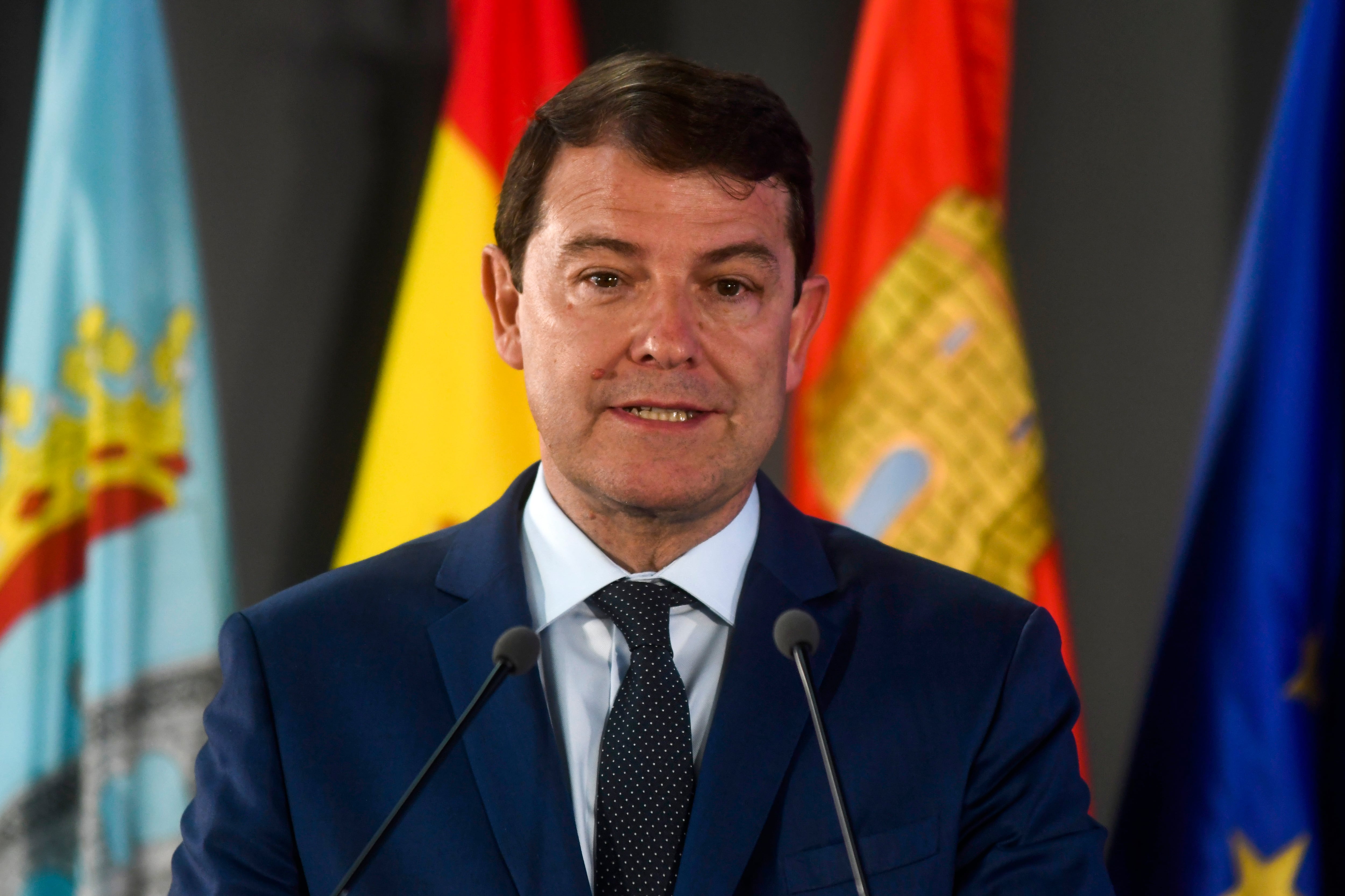 El presidente de la Junta de Castilla y León, Alfonso Fernández Mañueco