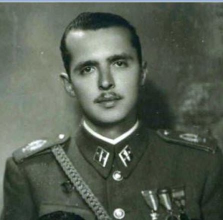 Manuel Cervantes Collantes, en 1951, cuando estaba destinado en Cazorla como teniente de la Guardia Civil