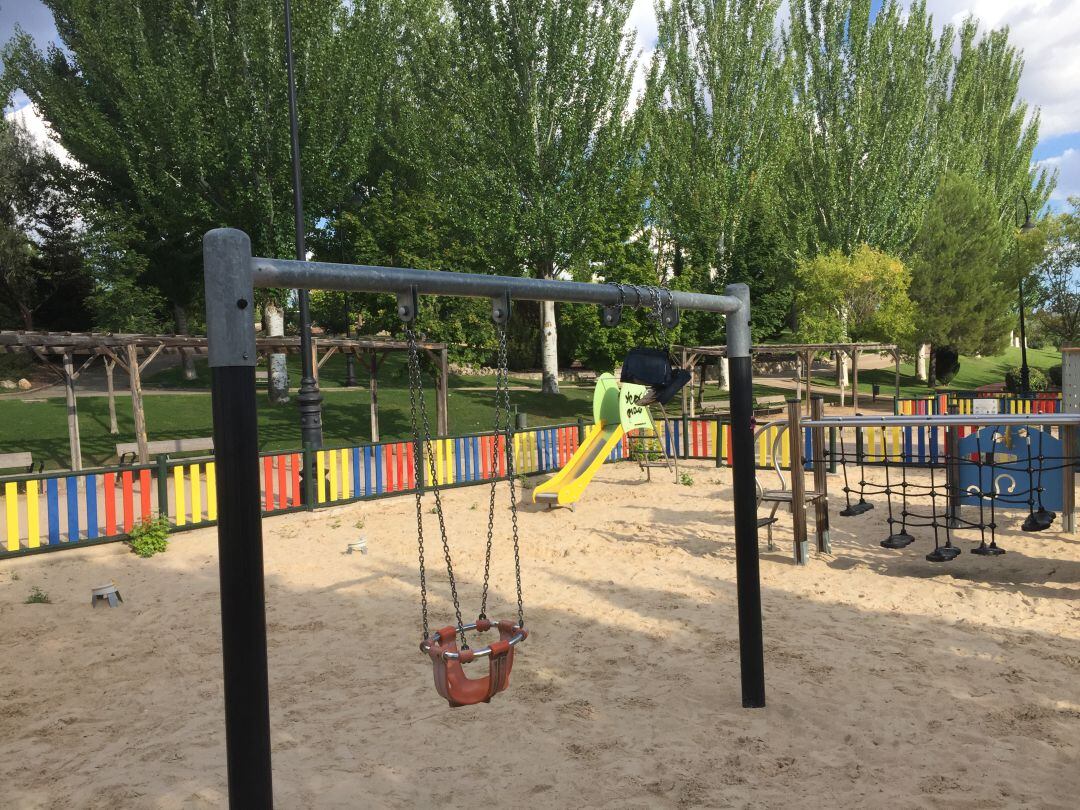 Una zona infantil del Parque de los Príncipes, el pasado mes de septiembre