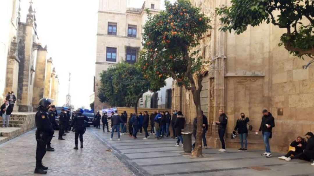 Aficionados del Xerez DFC en Córdoba el pasado fin de semana