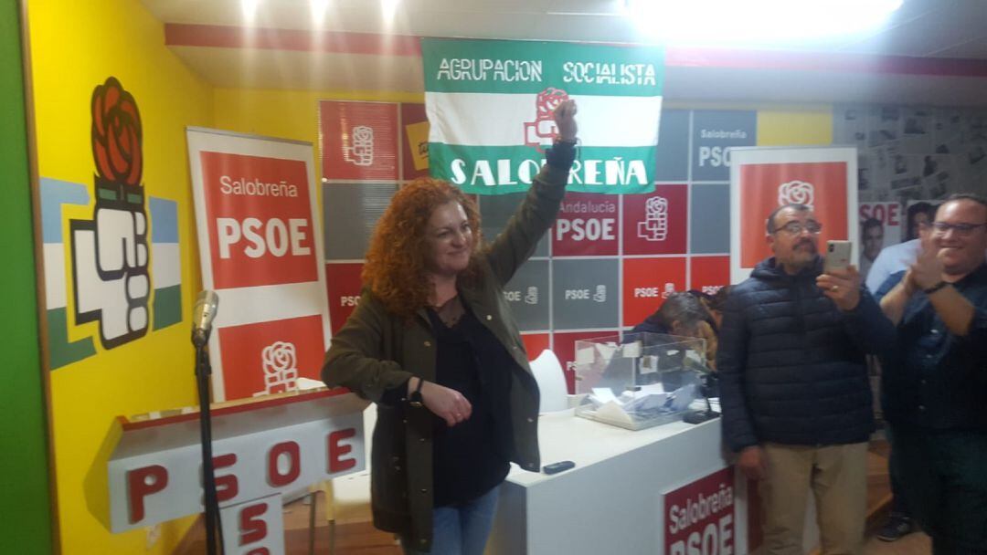 Maria Eugenia Rufino tras ser proclamada candidata socialista en Salobreña para las elecciones municipales