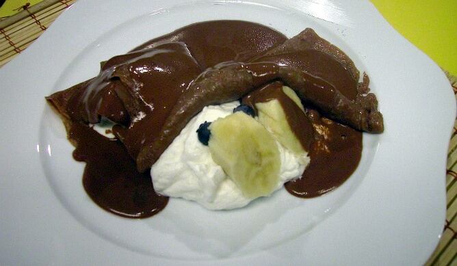 Crêpes con chocolate