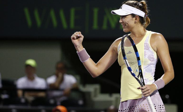 Garbiñe Muguruza cierra el puño en Miami