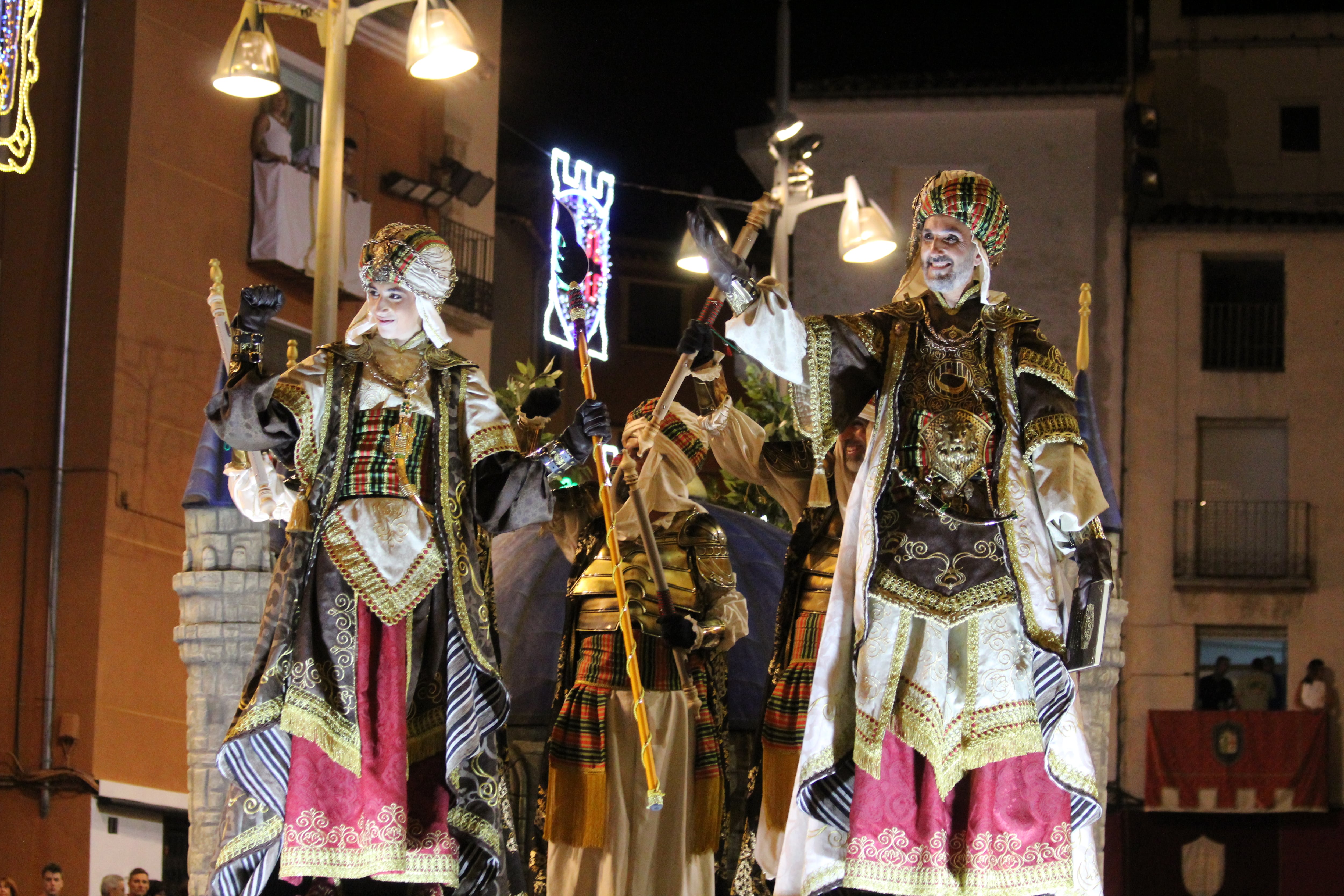 El capitán moro de los Muladís durante su desfile