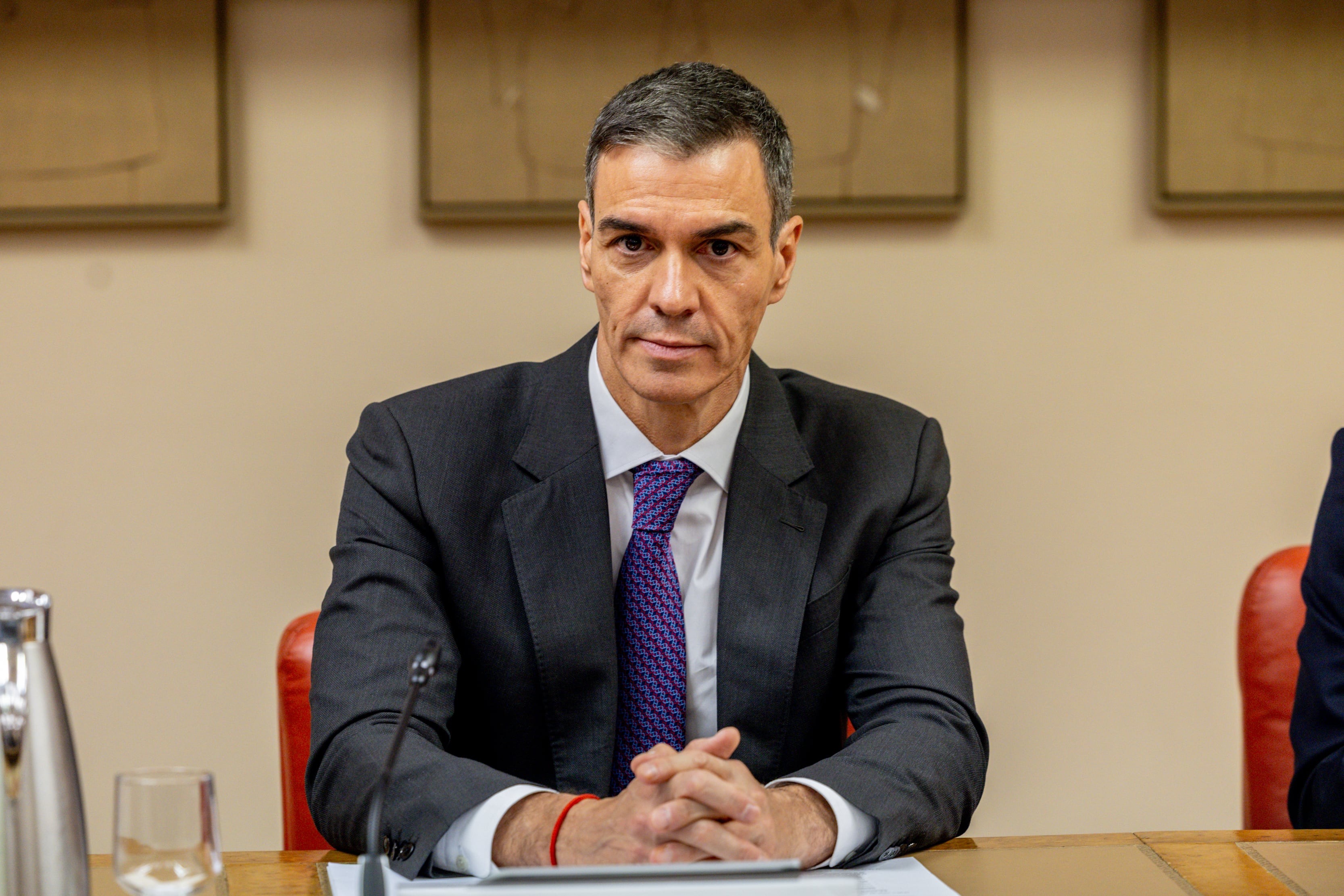 El presidente del Gobierno, Pedro Sánchez en el Congreso