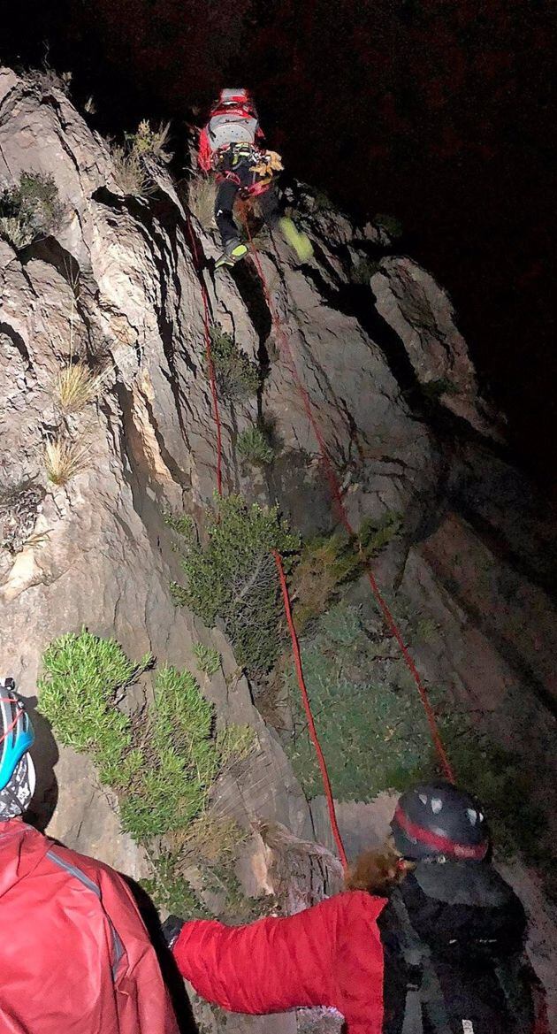 Rescate nocturno en el Puig Campana