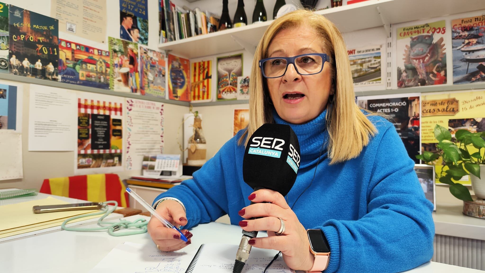 Veni Ros ha atès al micròfon de Ràdio Lleida des de la seu de l'Associació Veïnal del barri de Cappont.