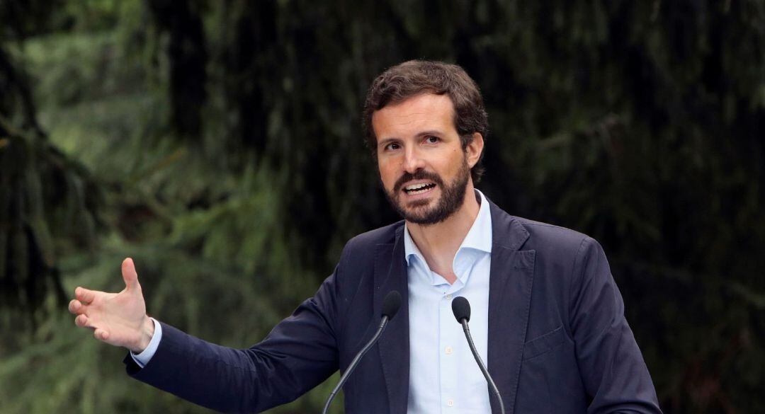 El presidente del PP Pablo Casado.