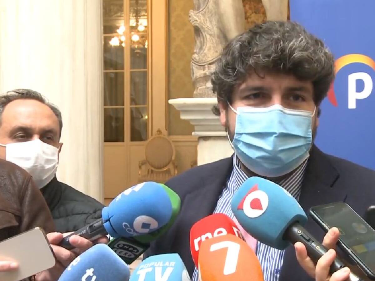 López Miras sobre la evolución del Covid: "Si la tendencia sigue así, tendremos que tomar decisiones"