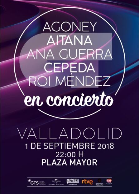 Cartel del concierto del próximo 1 de septiembre