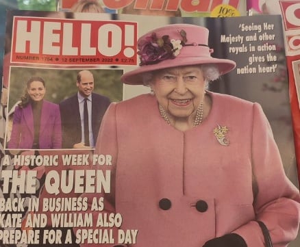 Portada de la revista &#039;Hello!&#039; británica.