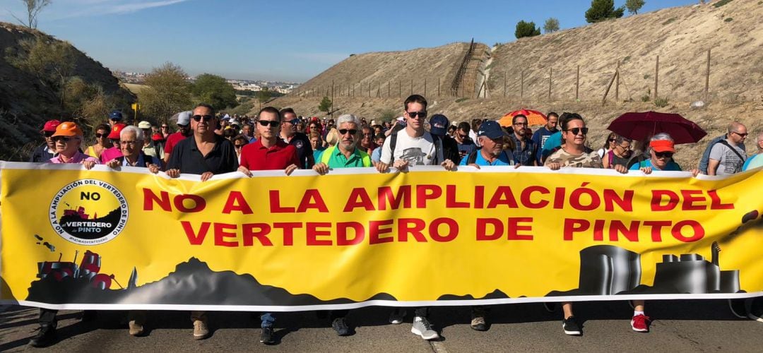 La cabecera de la manifestación