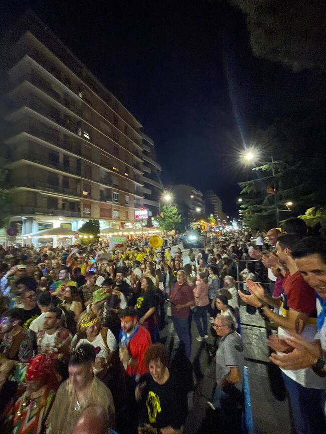 Gran ambiente en el primer día de las fiestas en Monzón