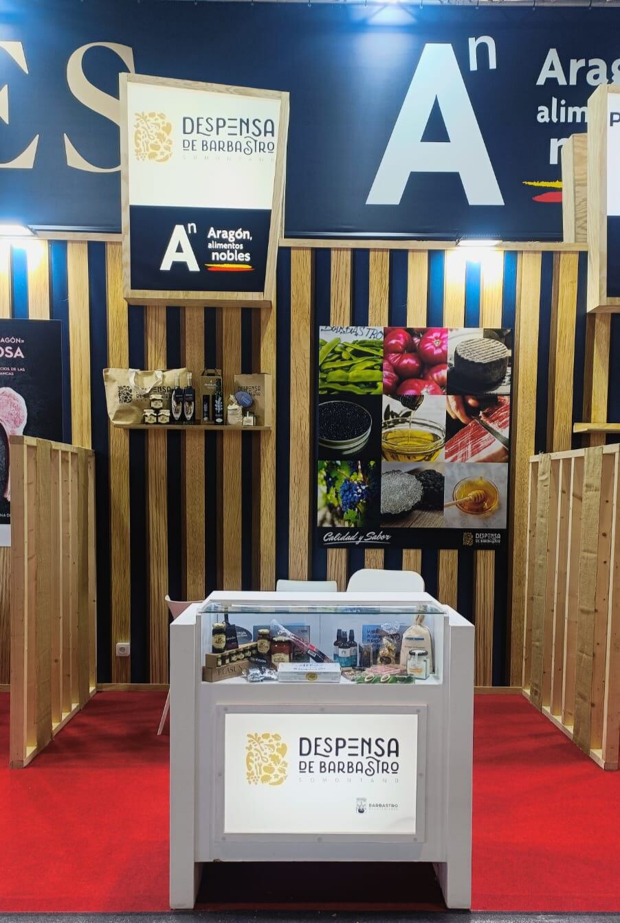 Stand de La Despensa de Barbastro en el  Salón Gourmets en Madrid. Foto: Ayuntamiento de Barbastro