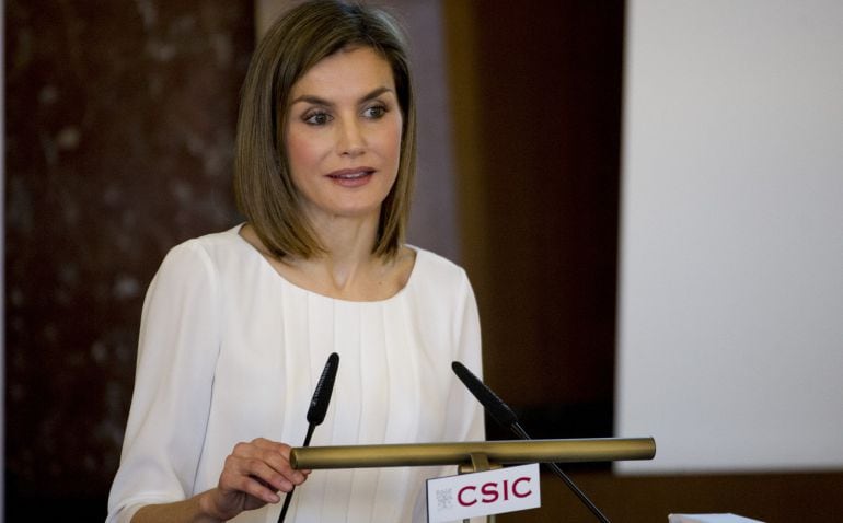 La reina Letizia durante un acto en el CSIC el pasado 3 de marzo.