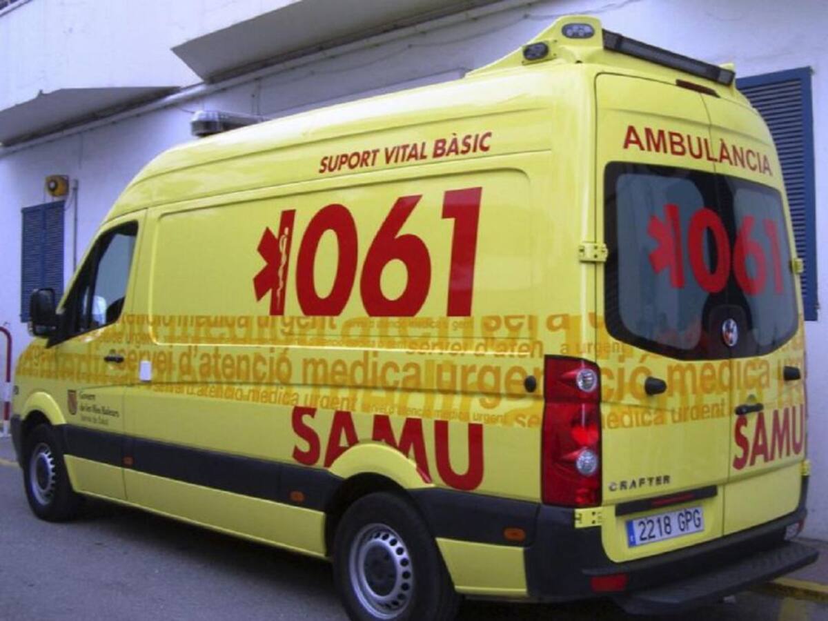 Herido grave un motorista de 35 años en un accidente fortuito en la carretera de Sant Miquel