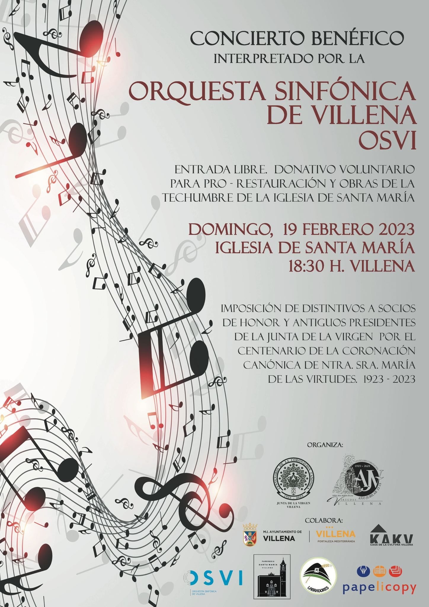 cartel del concierto
