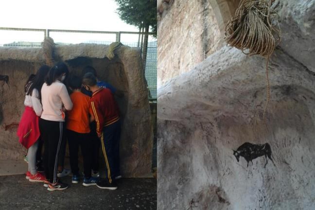 Los alumnos podrán trabajar en la réplica de un abrigo con pinturas rupestres en el Museo de Huesca.