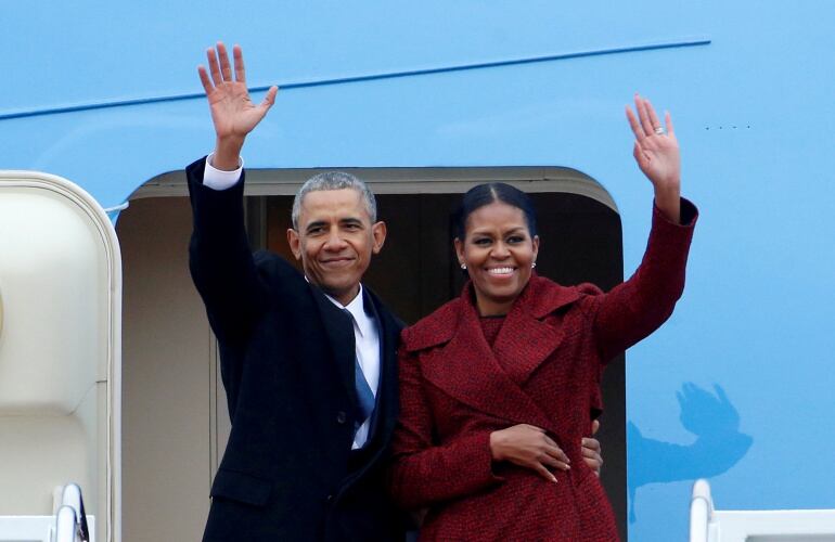 Los Obama en una foto de archivo del 20 de enero de 2017