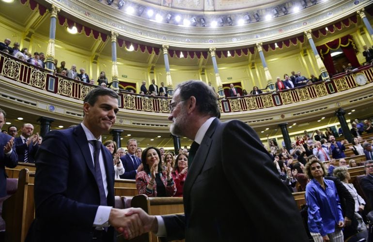 Pedro Sánchez y Mariano Rajoy, en una fotografía de archivo.