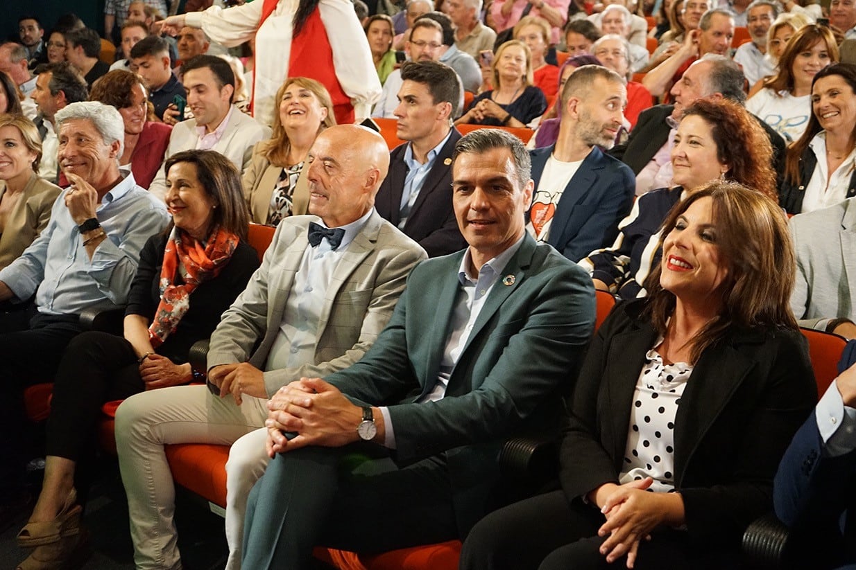 Pedro Sánchez en Córdoba, junto a Antonio Hurtado