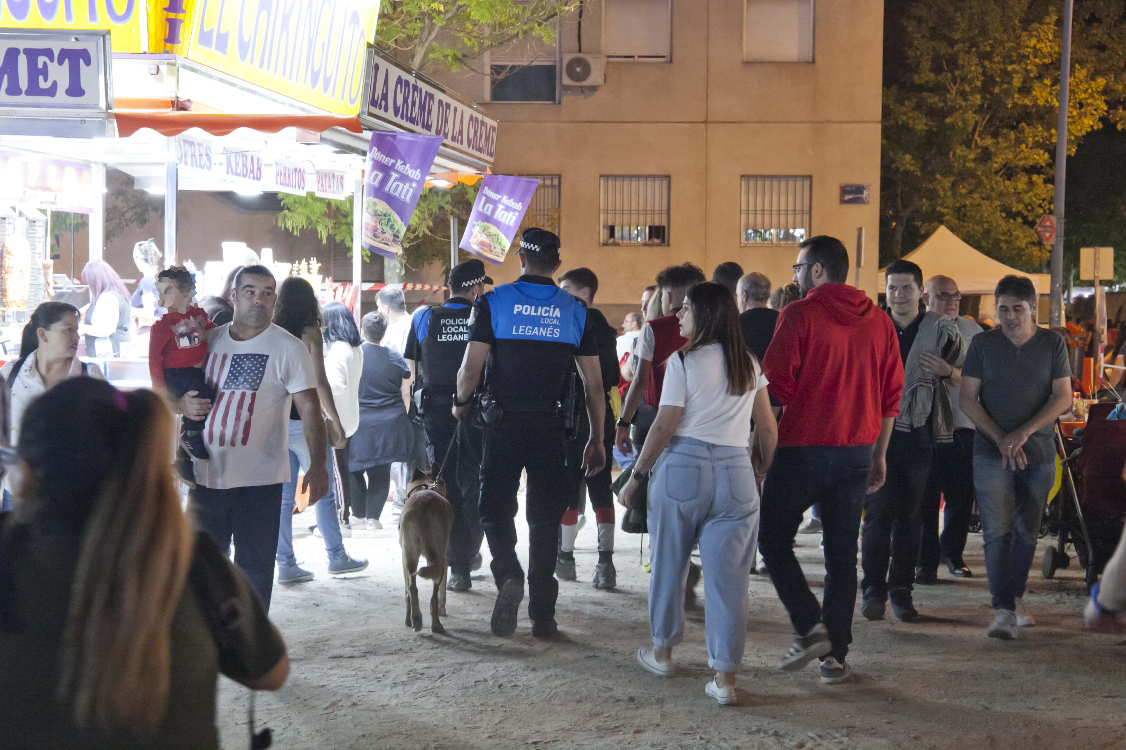 Agentes de la Policía Local en pasadas fiestas de San Nicasio