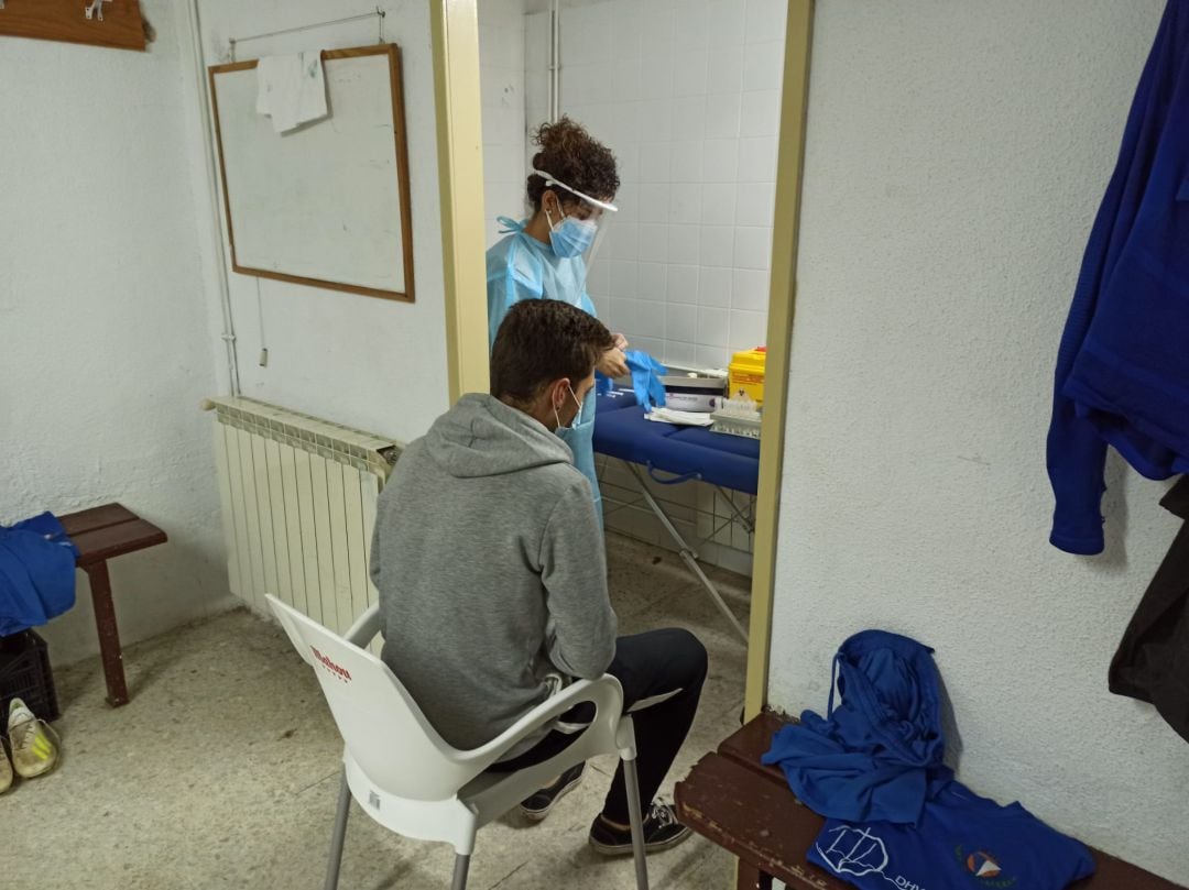 Pruebas de antígenos en el campo de El Hospital