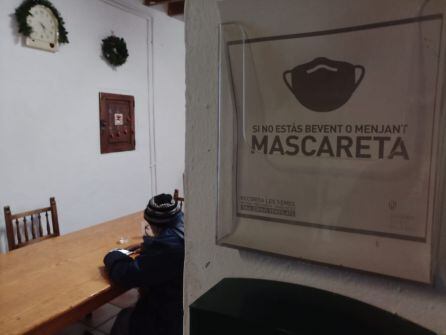 La mascarilla es obligatoria dentro de Es Refugi.