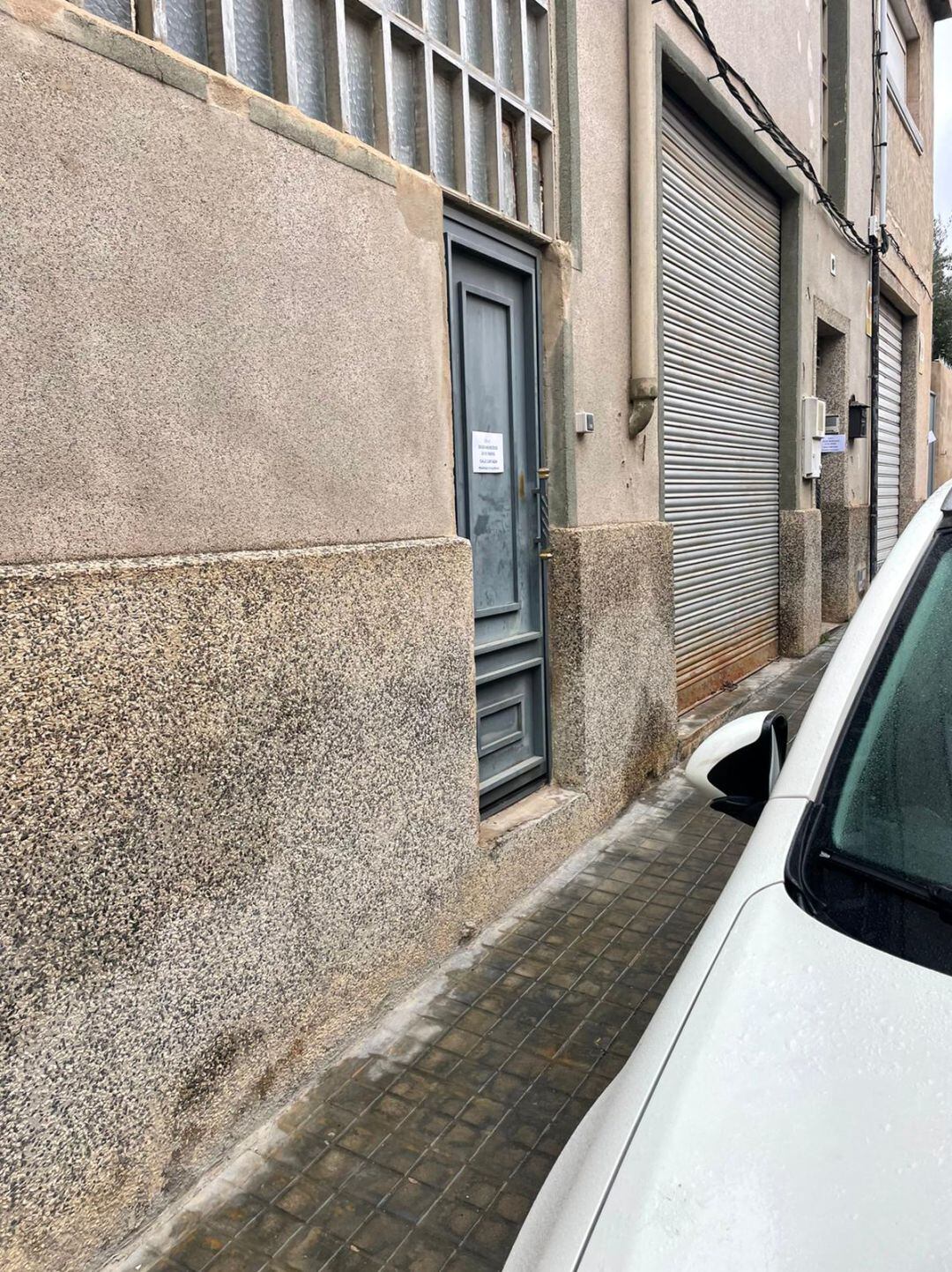 Aviso de obras en el barrio de San Pancracio