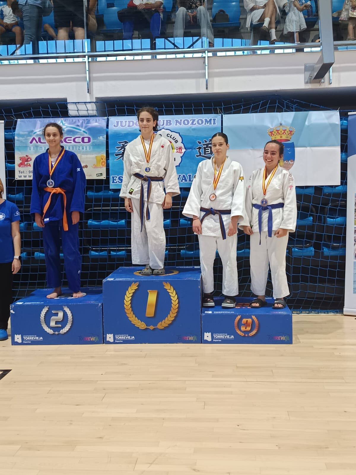 Lucía, en el pódium