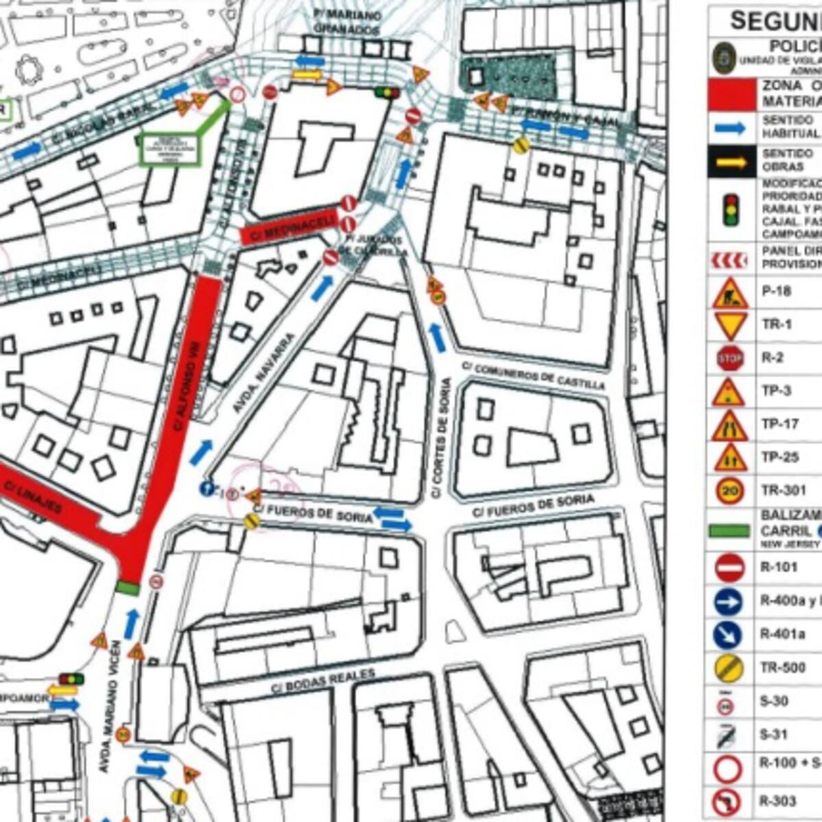 Hoy comienza la segunda fase de las obras de pacificación en la calle Alfonso Octavo de Soria