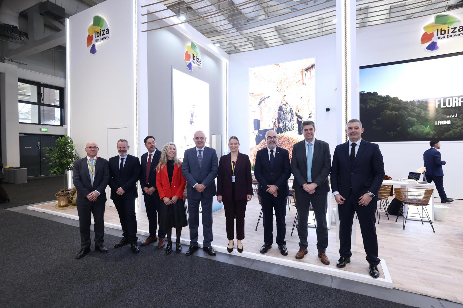 Los representantes ibicencos en la ITB de Berlín