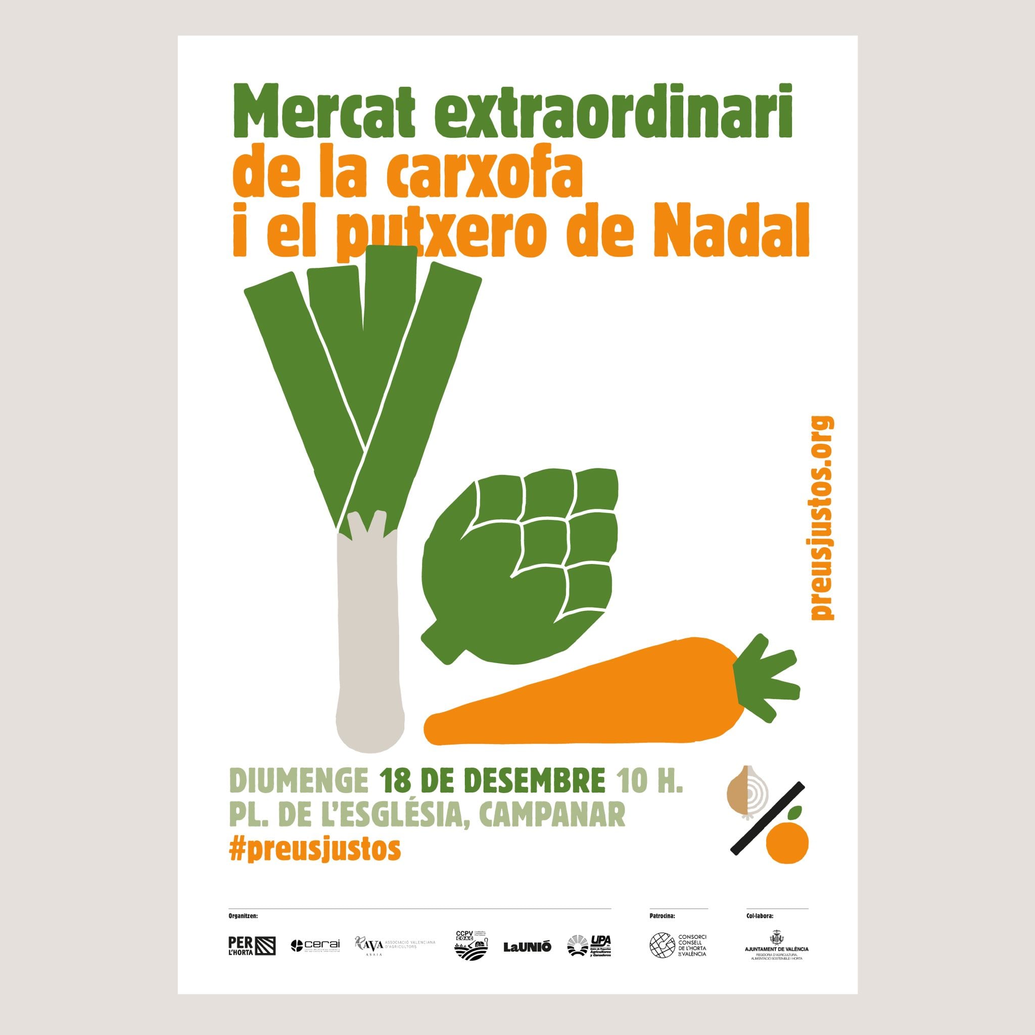 Cartel del Mercado Extraordinario de Navidad en Campanar