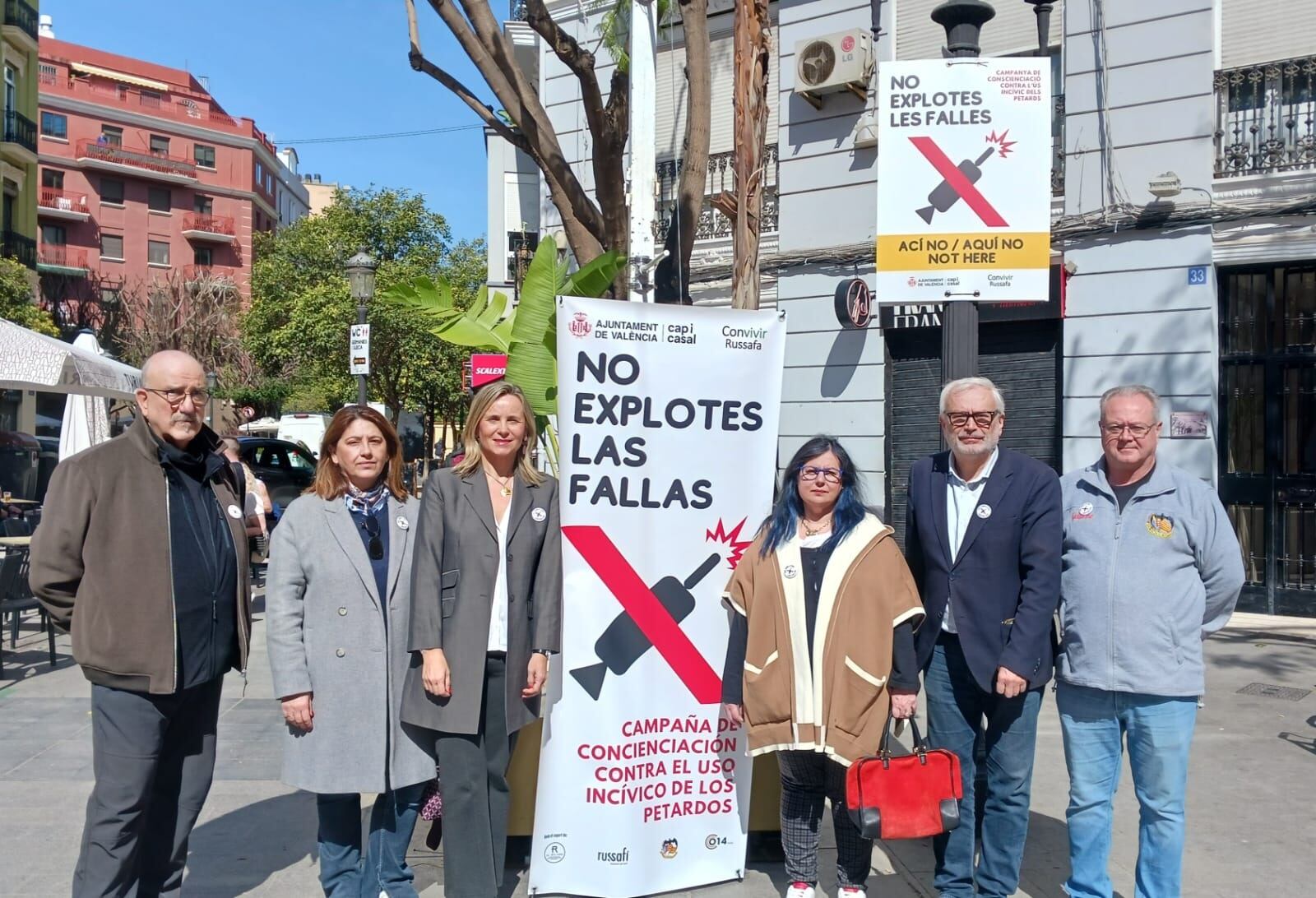 Presentación de la iniciativa "No explotes las fallas. Aquí no"