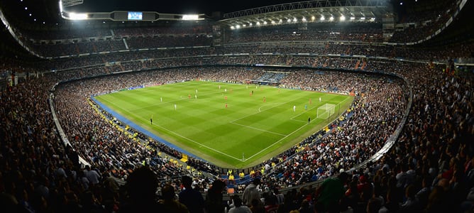 Una panorámica del Bernabéu.