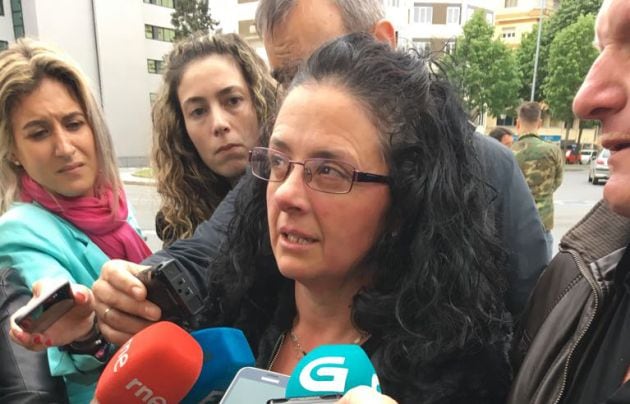 Manuela Abuín, madre de Tatiana Vázquez, tras conocer la resolución del jurado que declara culpable a Ibrahima Ndiaye