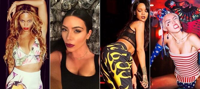 Algunas de las famosas más populares de la red social Instagram.