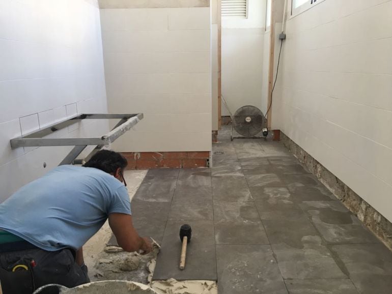 Obras en el colegio Carlos III