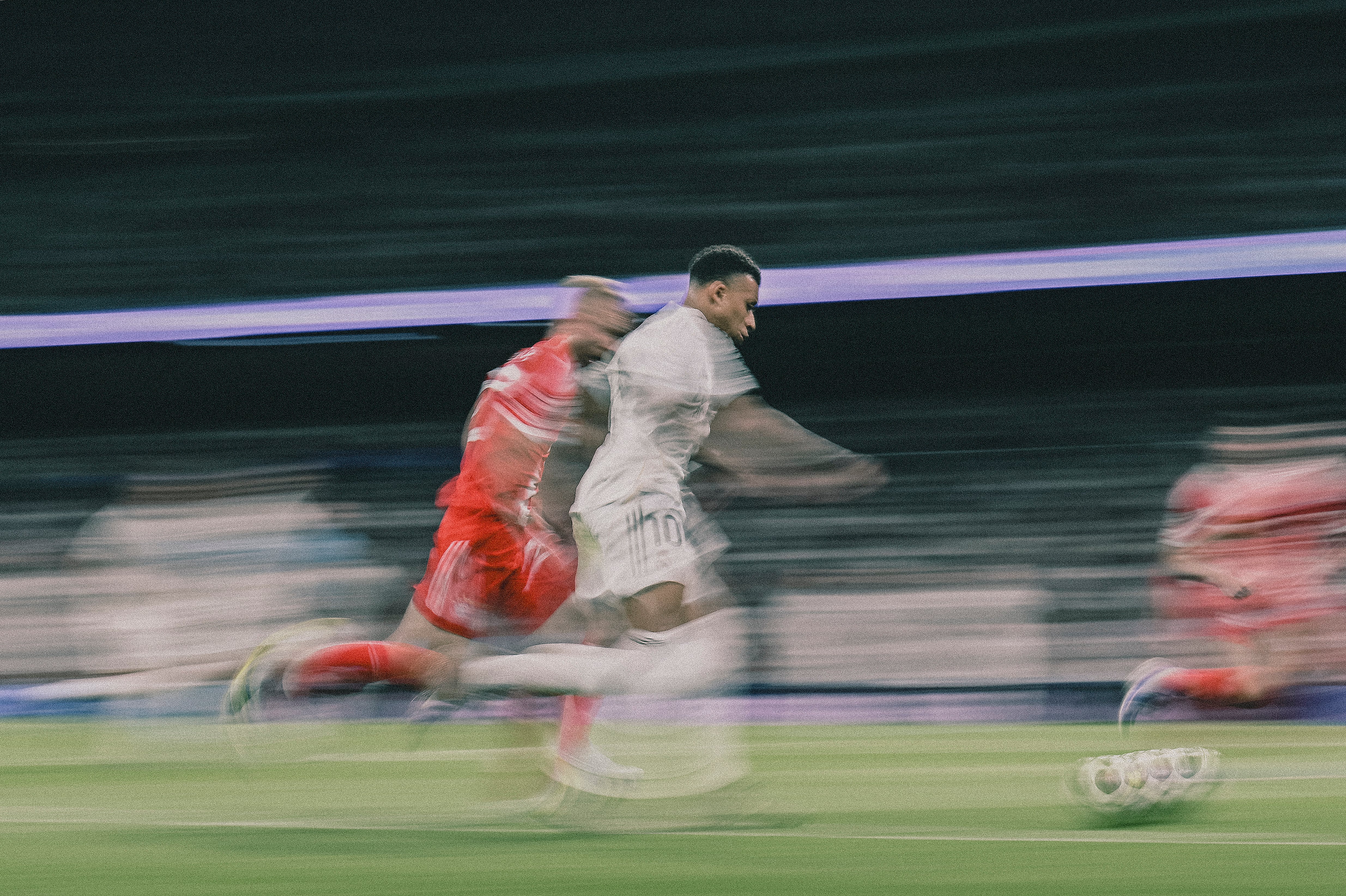 Kylian Mbappé, en el duelo del Bernabéu frente al Bayern. (David Ramos - UEFA/UEFA via Getty Images)