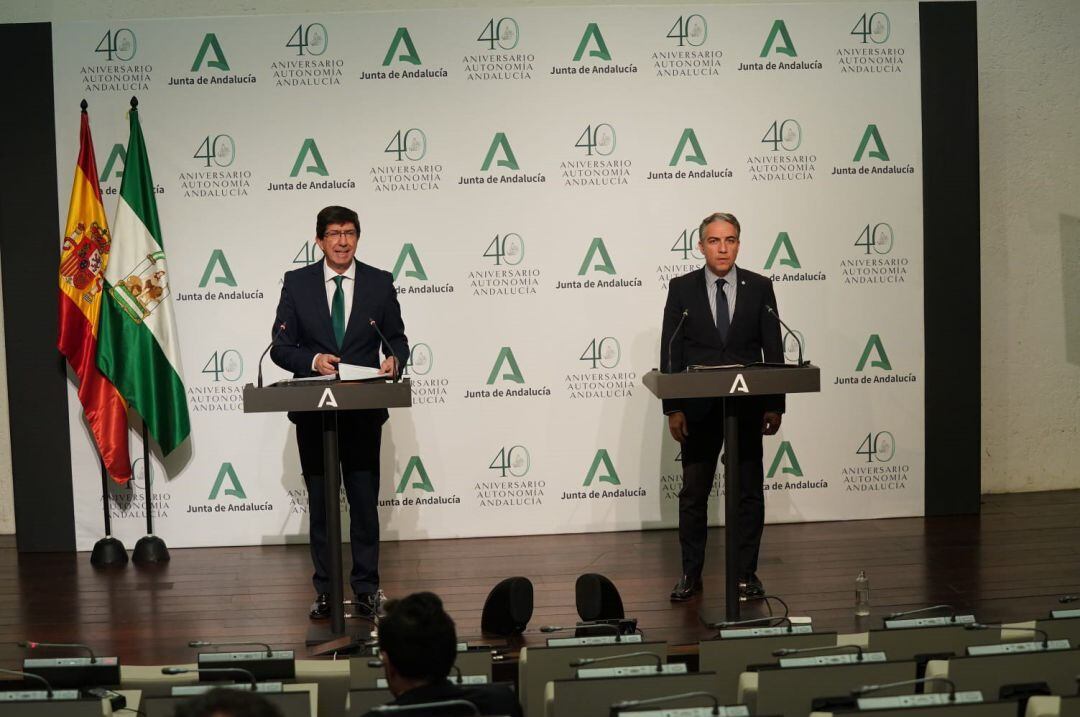 Juan Marín y Elías Bendodo