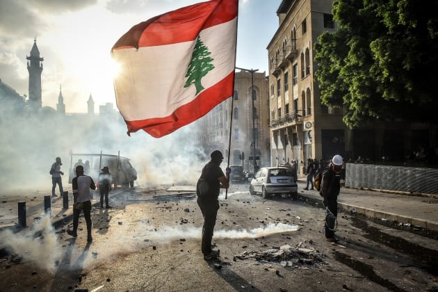 Protestas antigubernamentales del 8 de agosto en Beirut