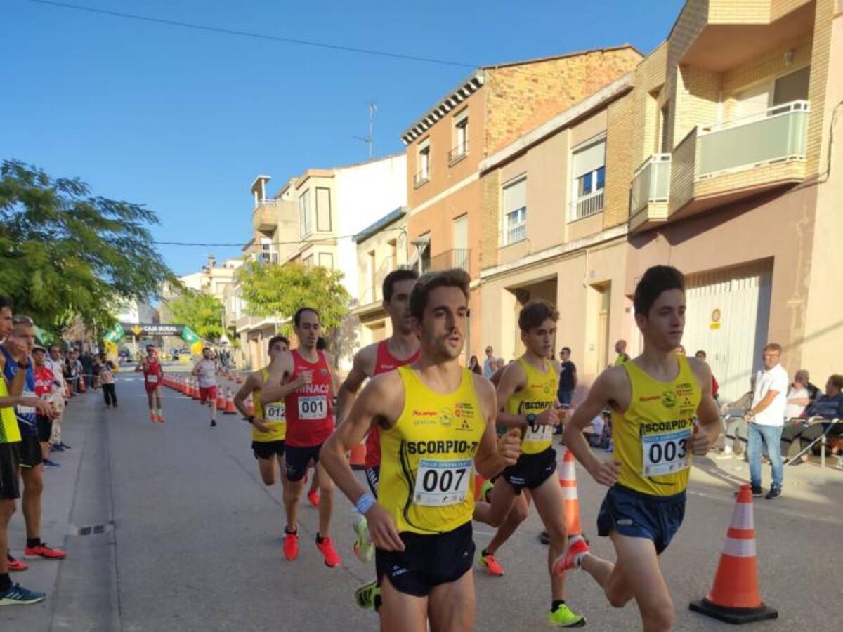 Sergio del Barrio y Greta Guerrero, campeones de Aragón de Milla en Zaidín