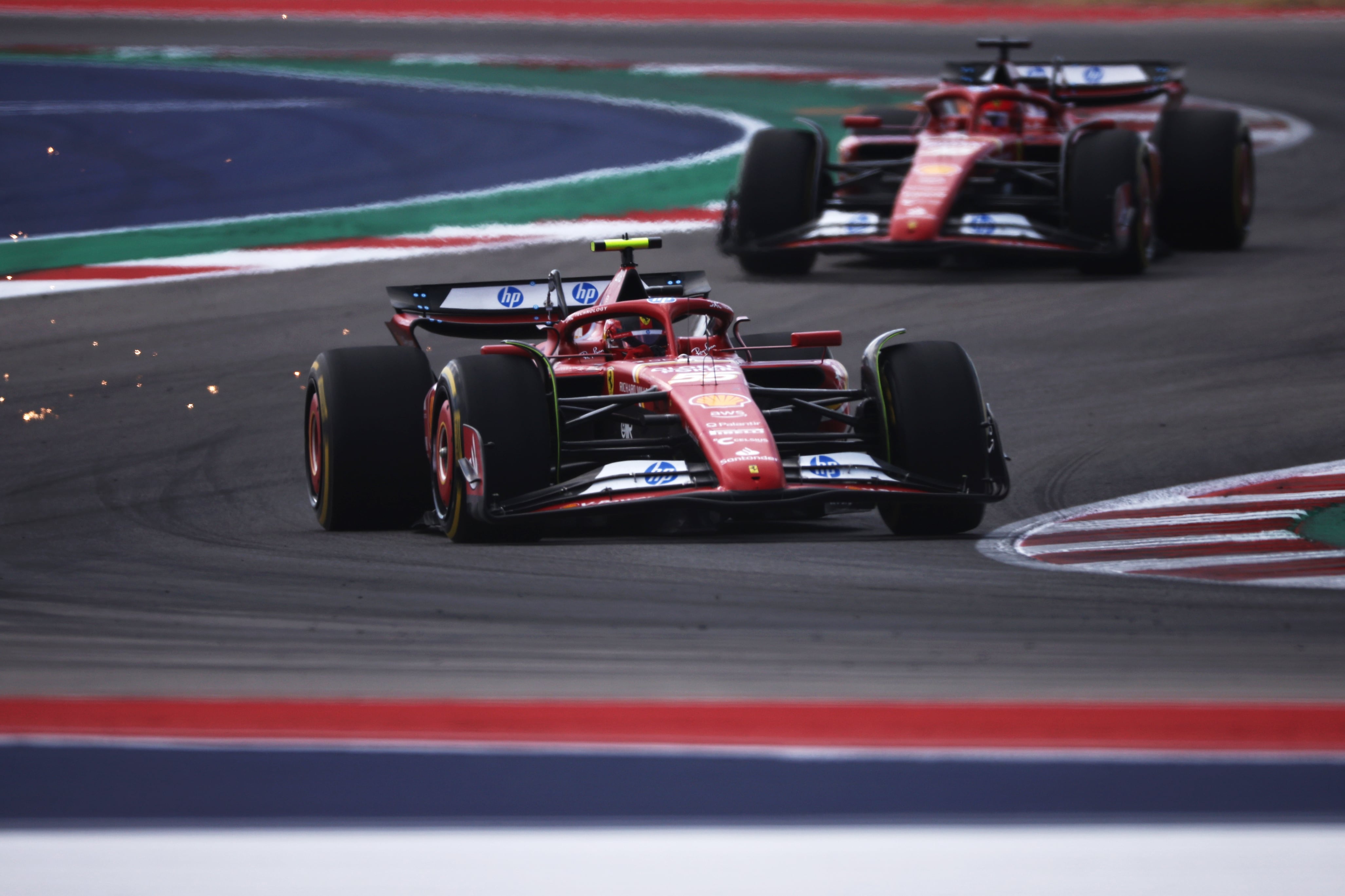 Leclerc y Sainz.