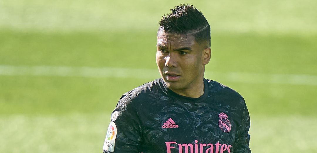 Casemiro, durante el último partido liguero del Real Madrid ante el Celta de Vigo