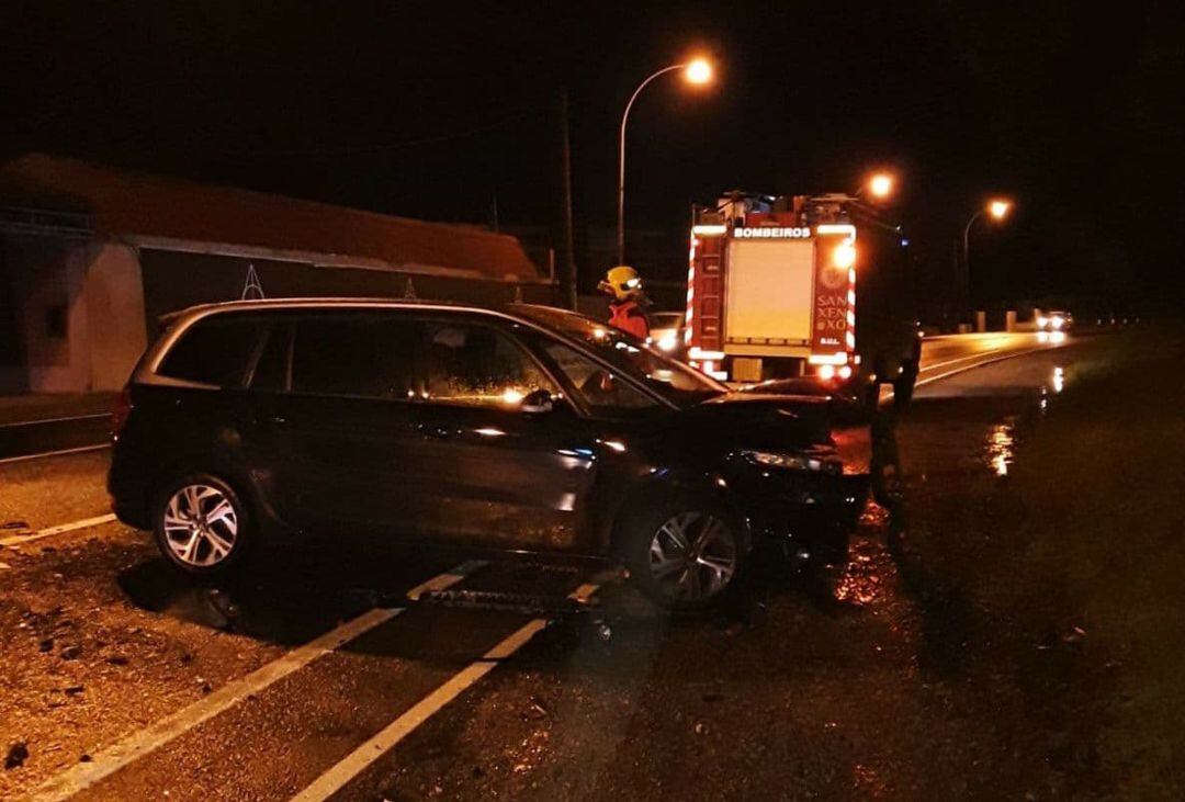 Estado en el que quedó uno de los vehículos implicados en el accidente