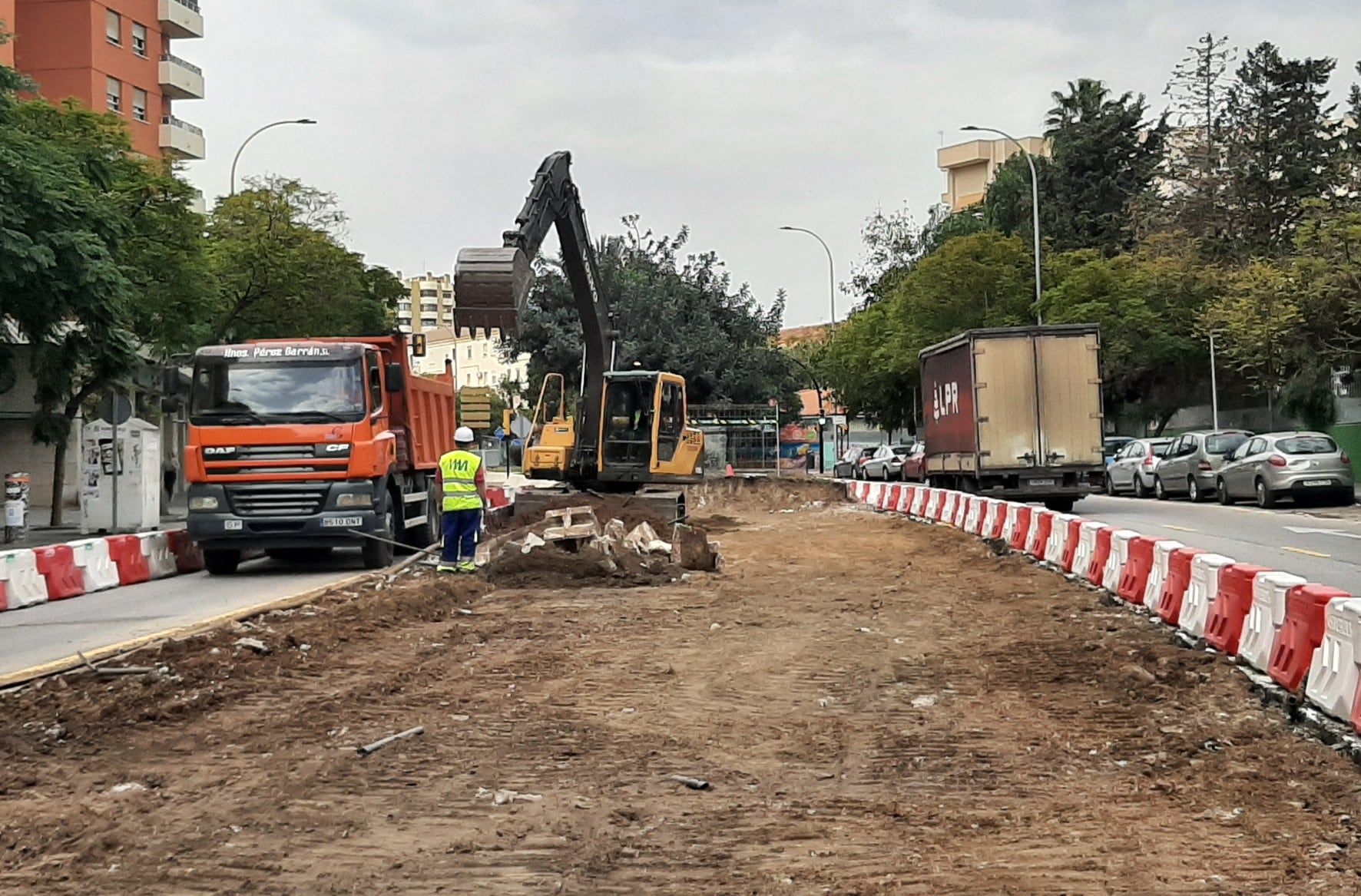 Obras en calle Hilera