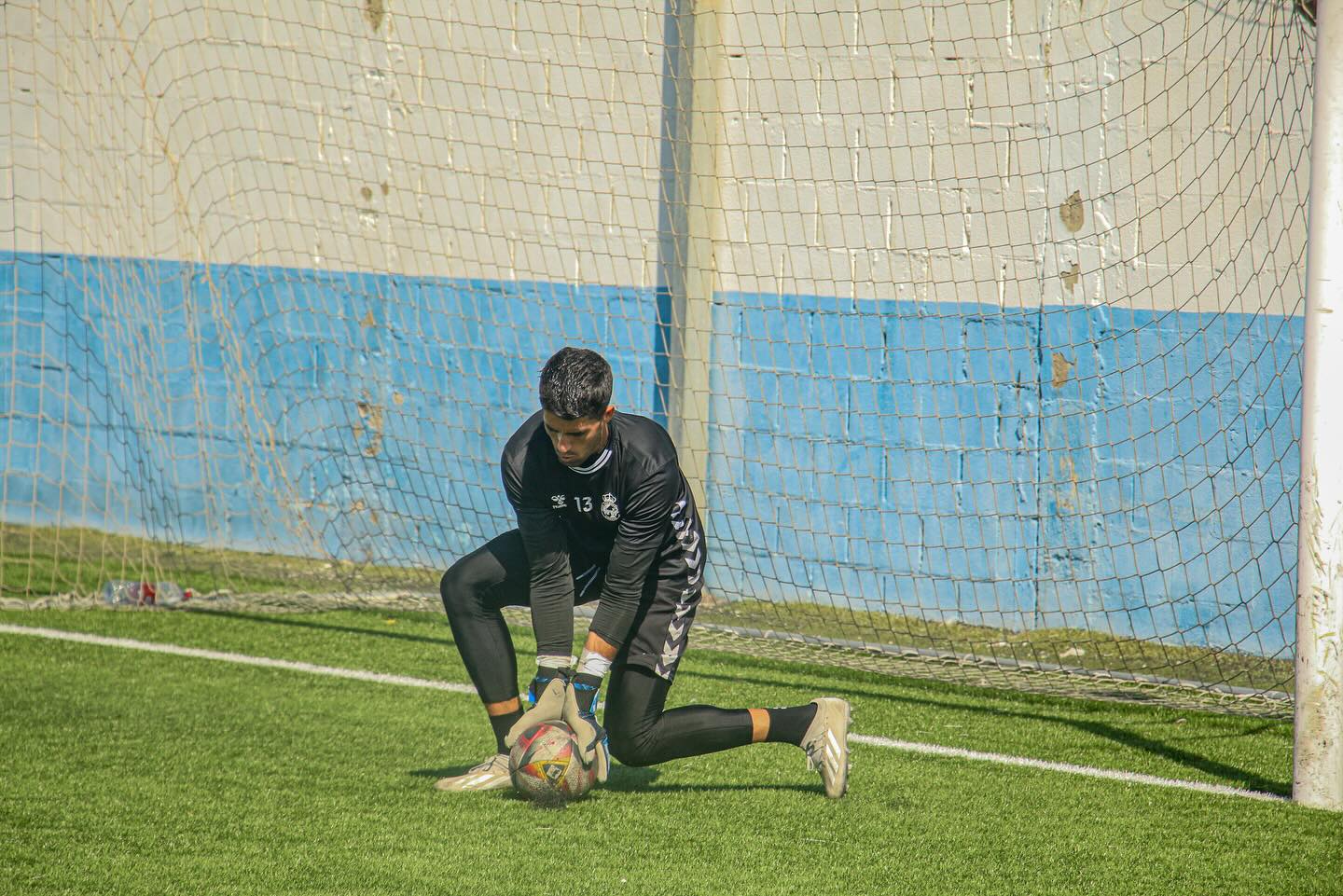 Lázaro en un entrenamiento